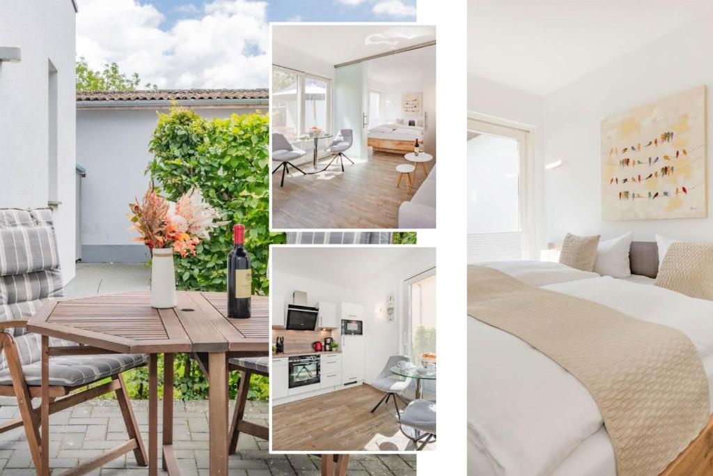 Ένα ή περισσότερα κρεβάτια σε δωμάτιο στο Ferienhaus Kuschelnest