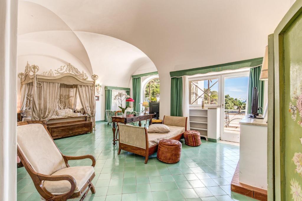 Un lugar para sentarse en Villa Calypso