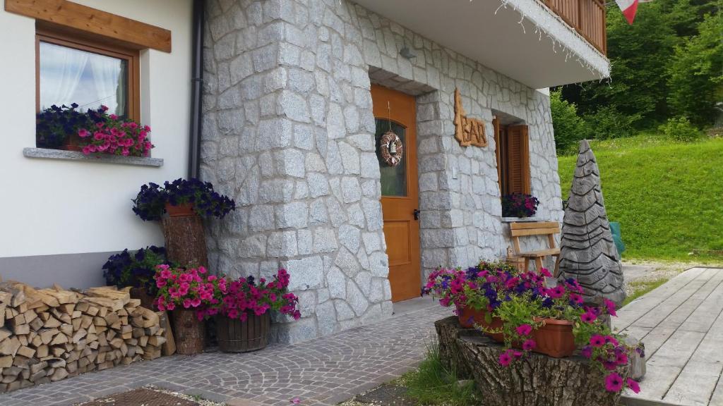 Zahrada ubytování Albergo Chalet Abete Rosso