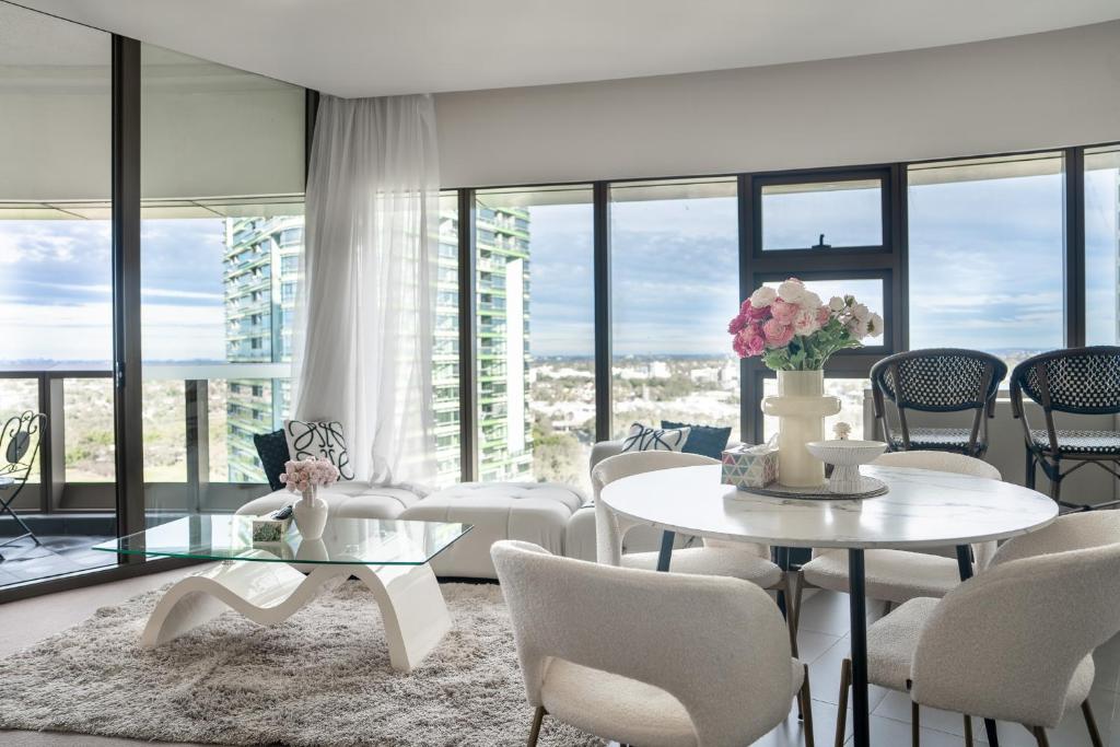 Χώρος καθιστικού στο Skyline Serenity at Olympic Park