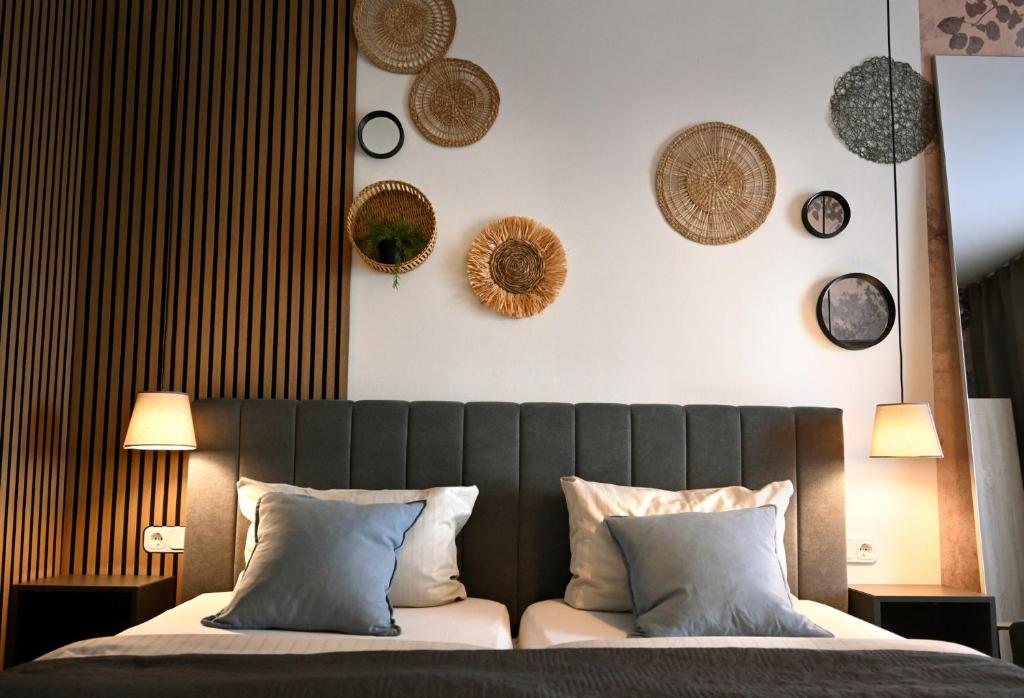 Ein Bett oder Betten in einem Zimmer der Unterkunft Hotel Bürgerhof