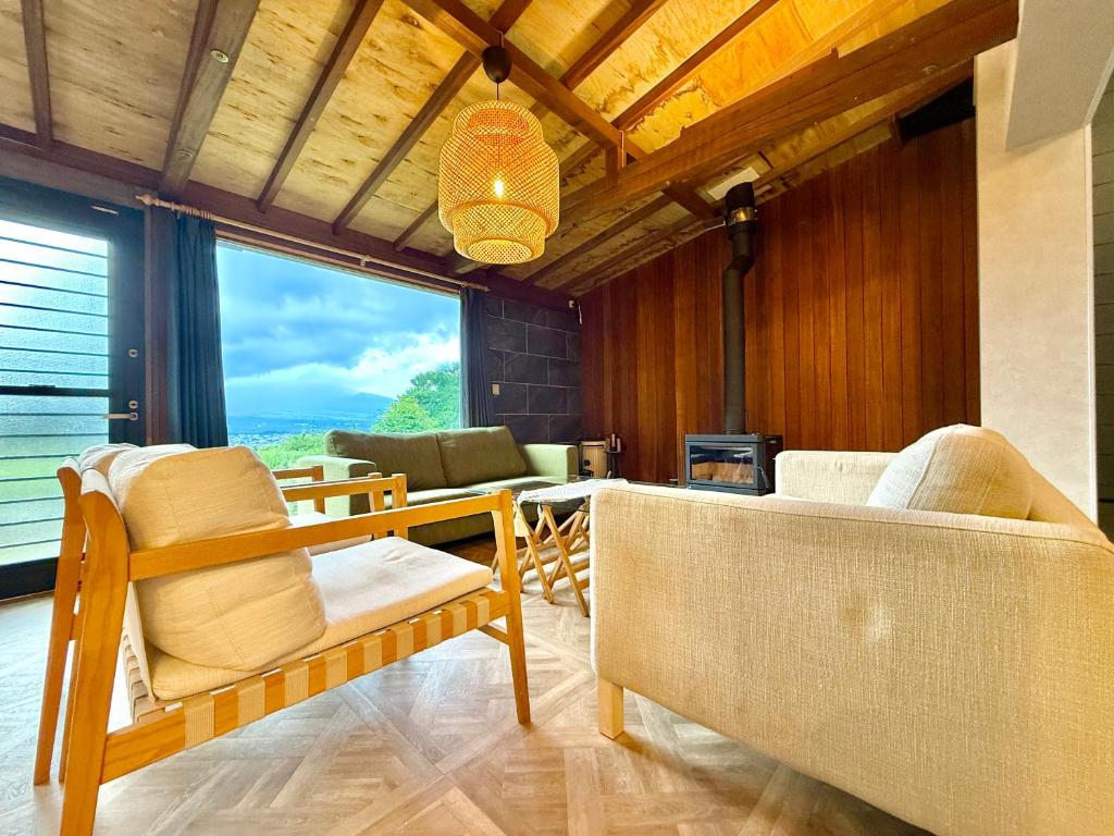 Posezení v ubytování Kukka山中湖