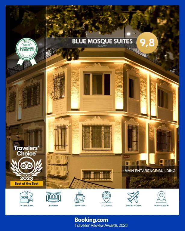 伊斯坦布尔Blue Mosque Suites 2 - Old City Sultanahmet的一张房子的照片,上面有灯