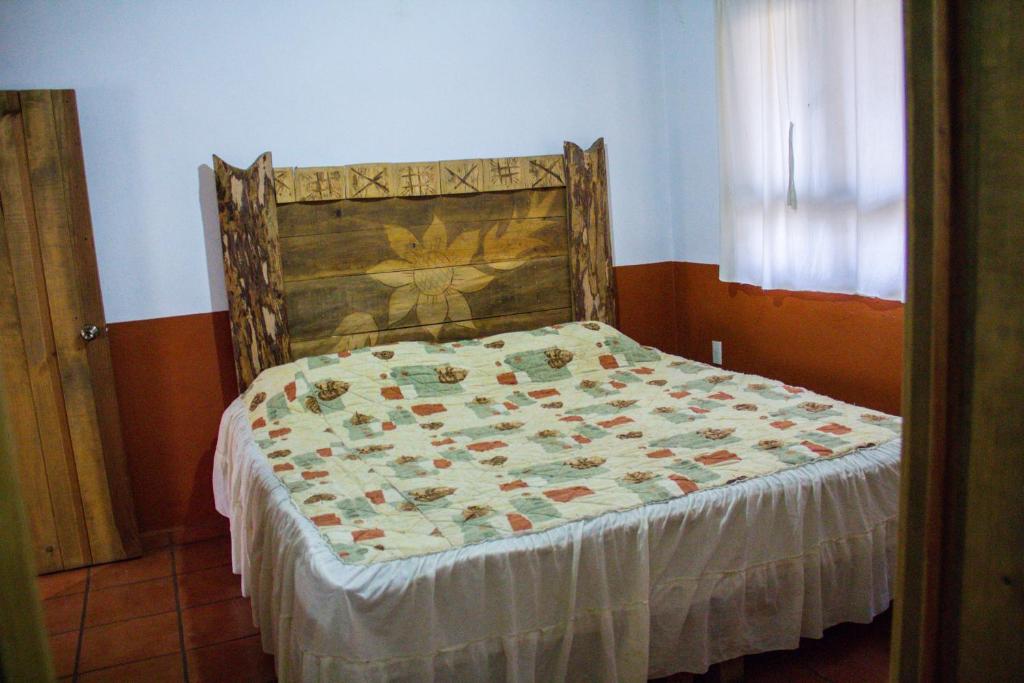 Postel nebo postele na pokoji v ubytování Cabañas RuizSeñor