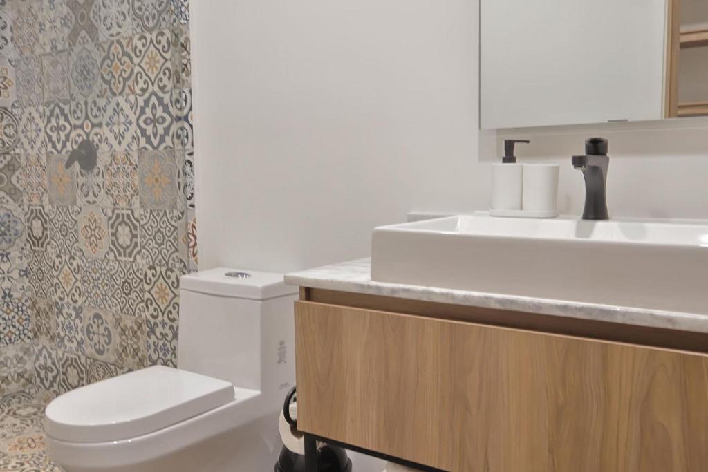 Koupelna v ubytování Marsellesa