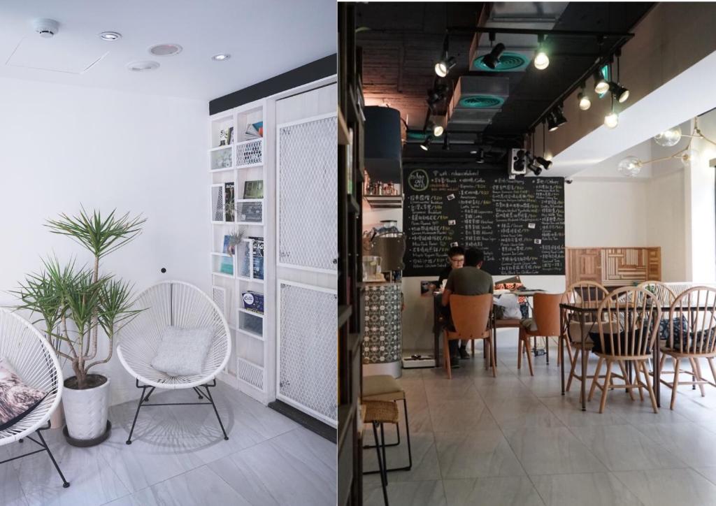 Posezení v ubytování NiHao Café Hotel