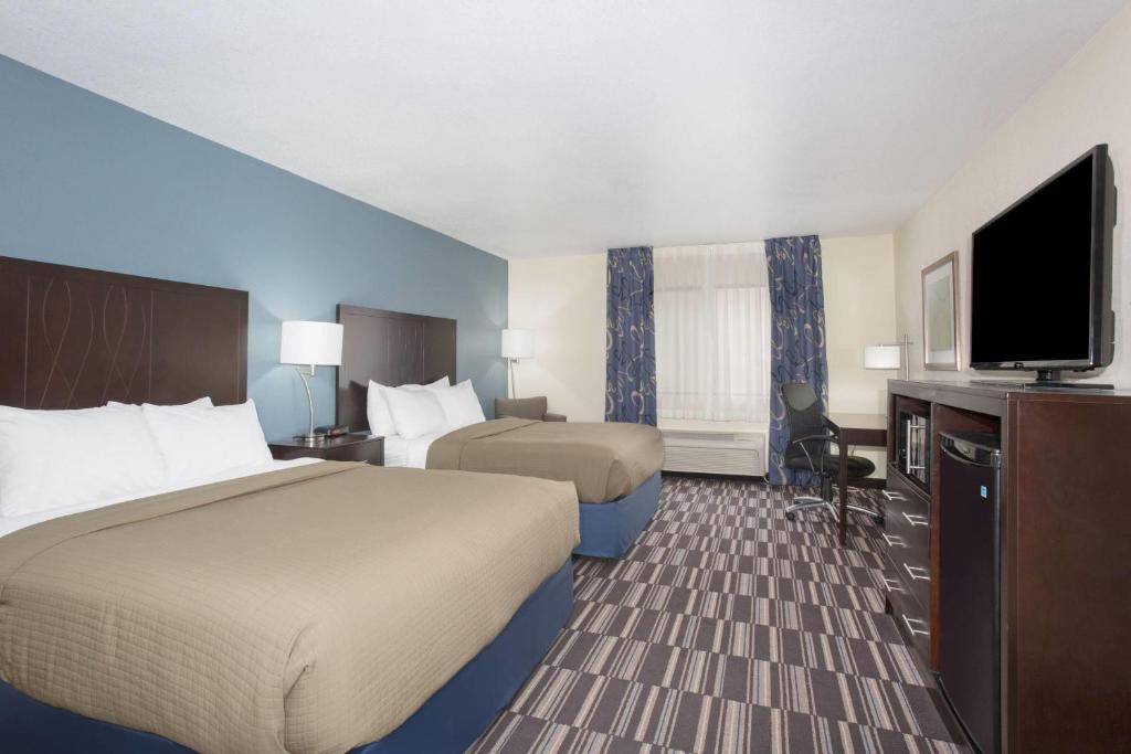 AmericInn by Wyndham Mount Pleasant - クイーンルーム クイーンベッド2台