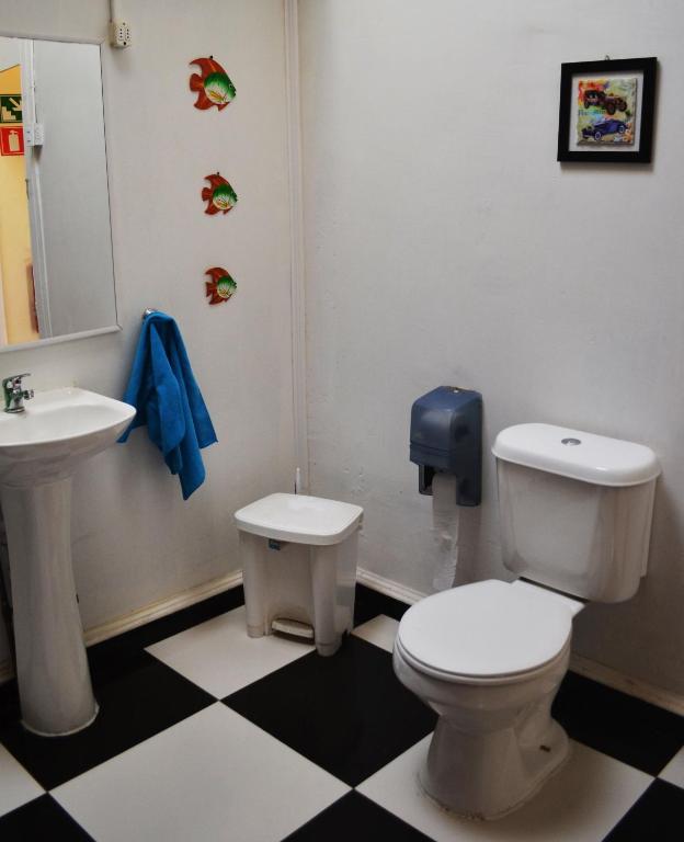 Koupelna v ubytování La Casa Piola