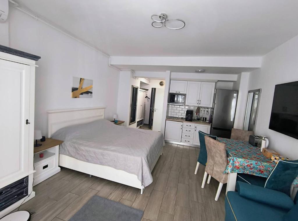 Postel nebo postele na pokoji v ubytování Platinium house