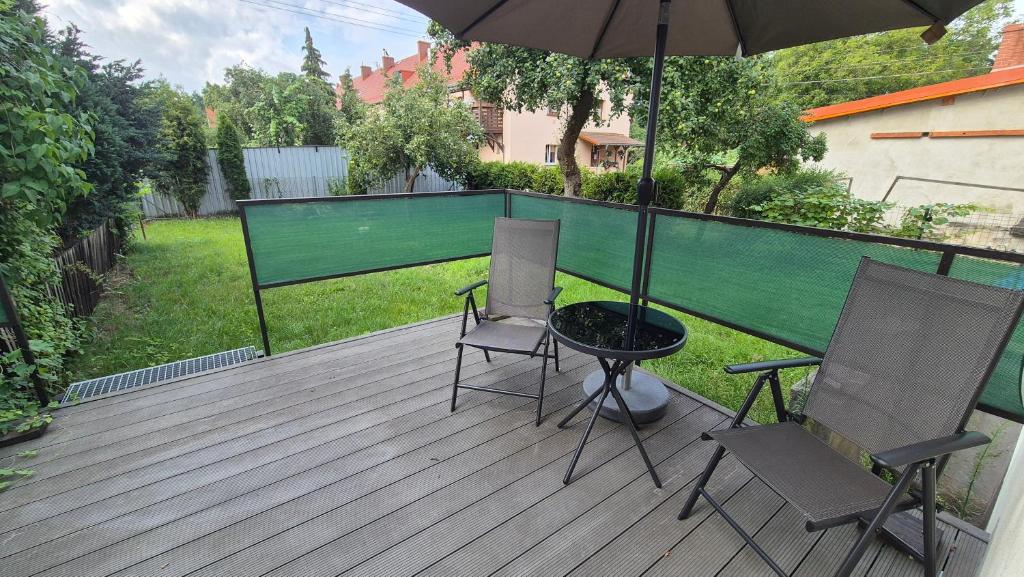 En balkon eller terrasse på Zagan Apartments #2