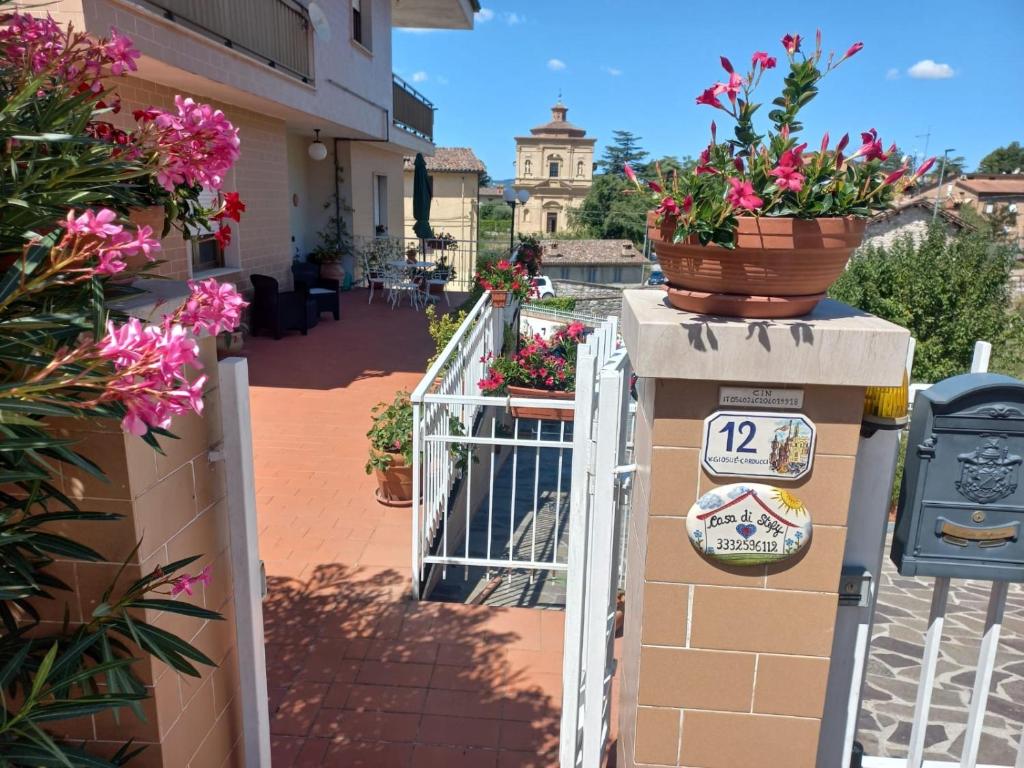 Μπαλκόνι ή βεράντα στο Casa Stefy Gubbio