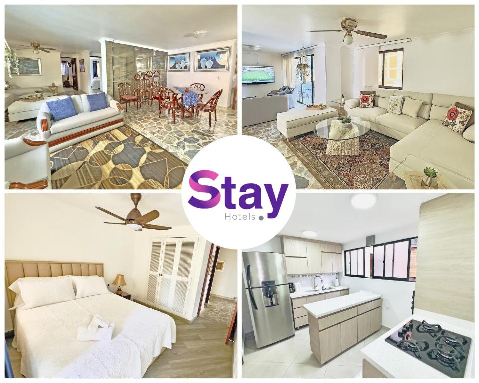Ένα ή περισσότερα κρεβάτια σε δωμάτιο στο Apartamento Stay Medellín Laureles