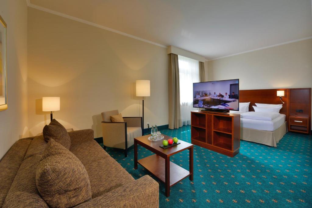 Voodi või voodid majutusasutuse Hotel Der Lindenhof toas