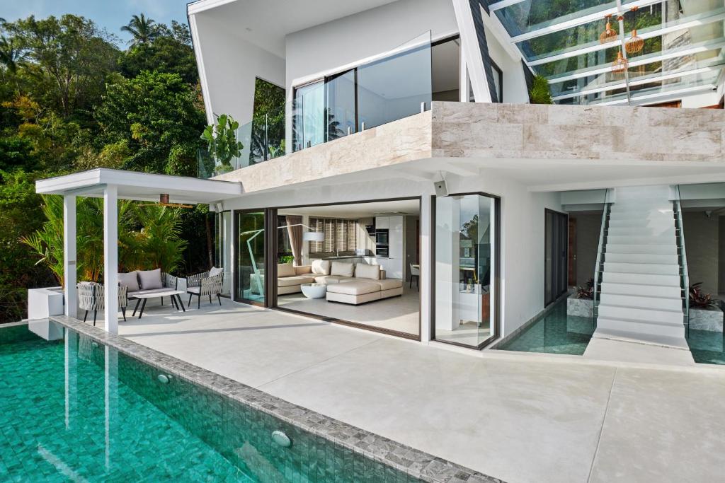 an image of a house with a pool at Icon Villa Samui in Nathon Bay