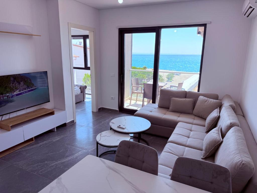 Χώρος καθιστικού στο Rana Hedhun Seaside 1