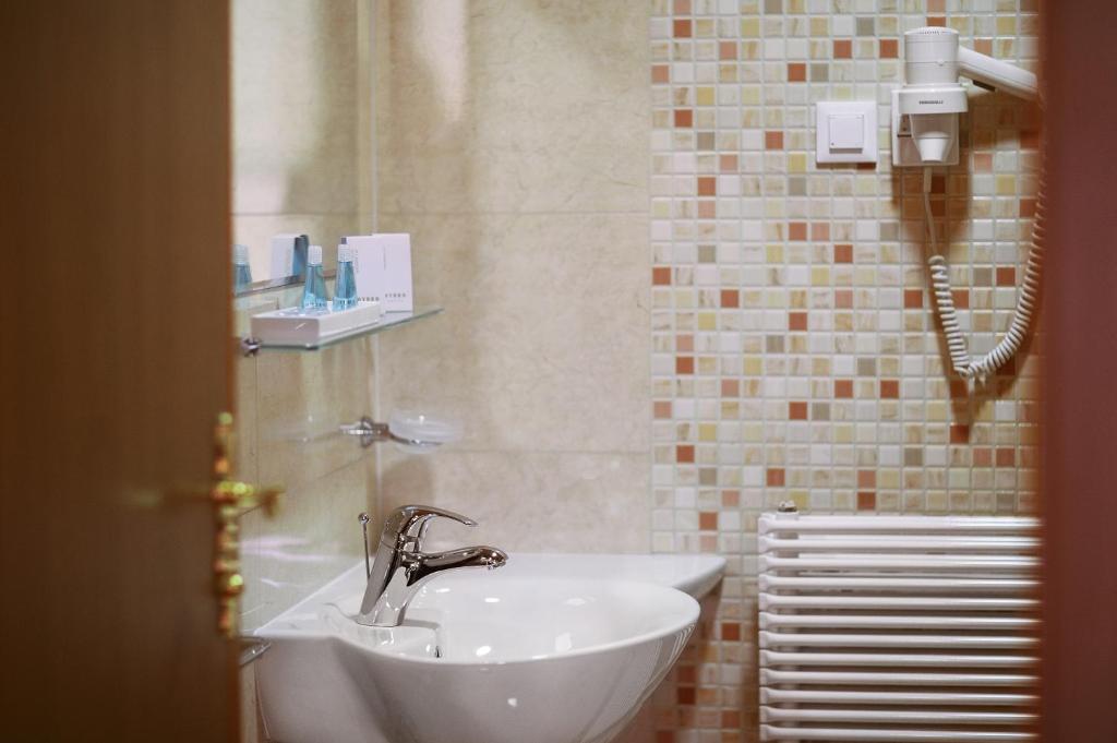 Koupelna v ubytování Hotel Venko