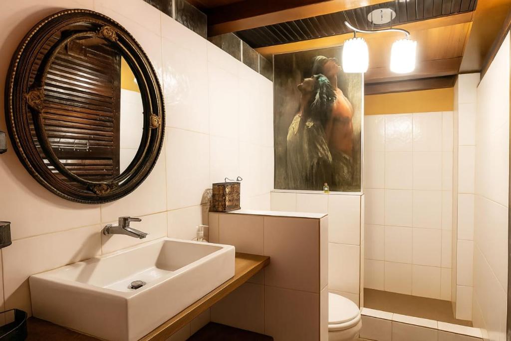 Koupelna v ubytování Amazon Home-Feliz Puerta