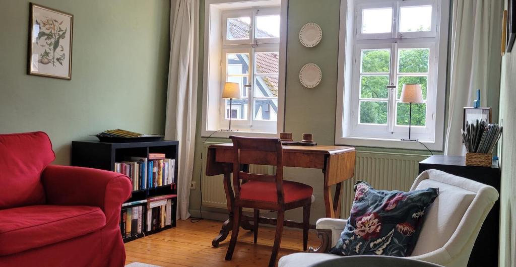 Posezení v ubytování Ferienhaus No 11 in der Altstadt 160 qm 5 Pers