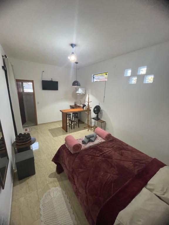 Ein Bett oder Betten in einem Zimmer der Unterkunft Hospedaria Porto de Paz 2