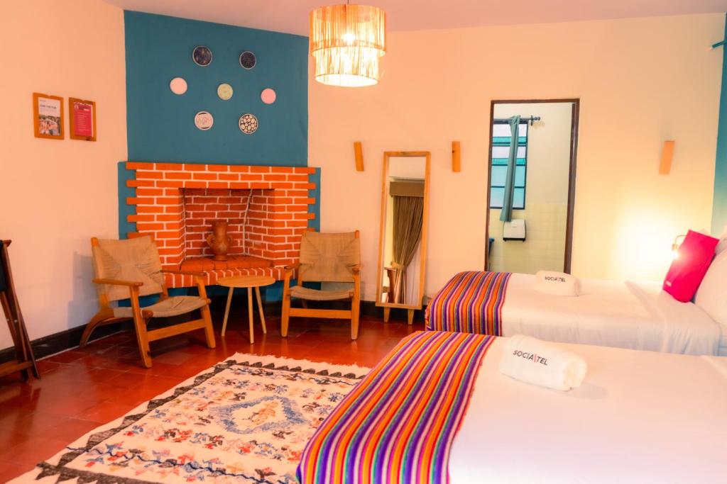 Socialtel Atitlan - Standard Twin Room