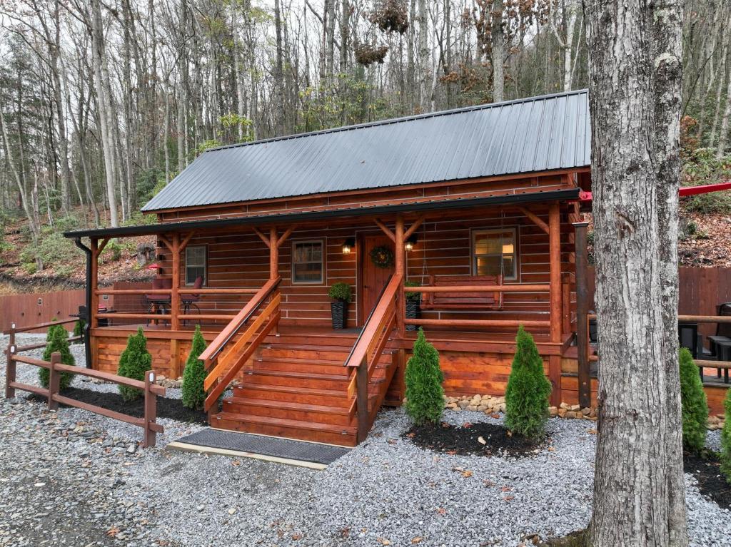 Bygningen som feriehuset ligger i