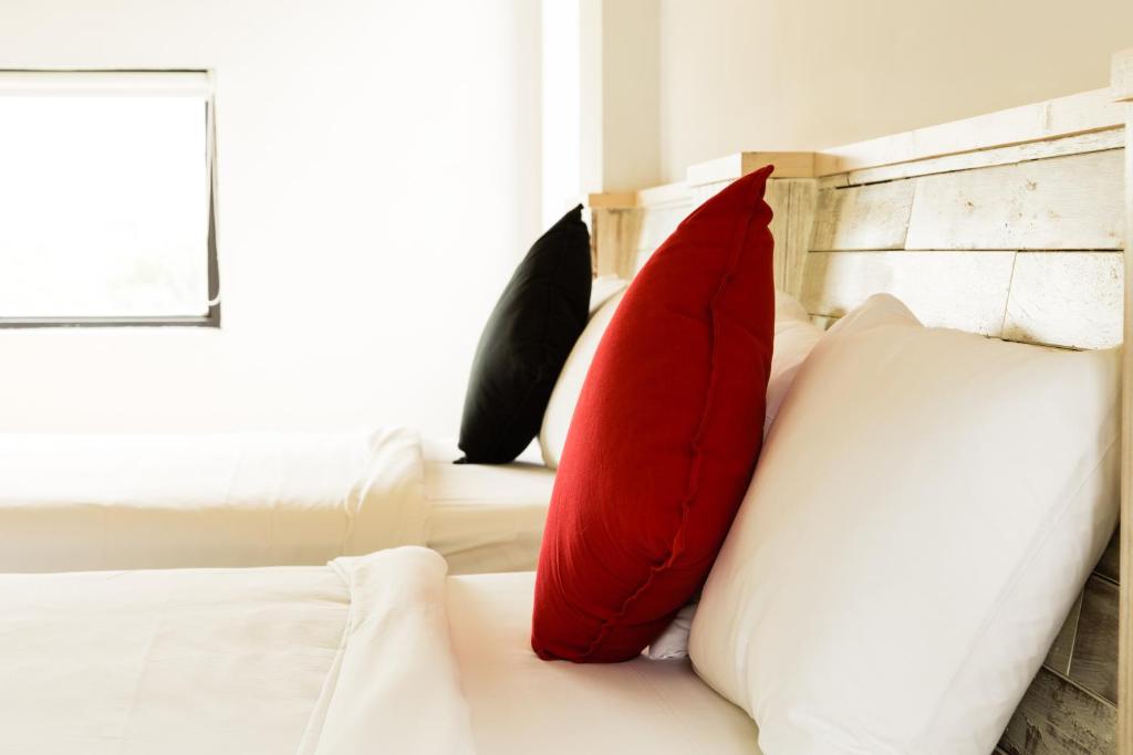 Postel nebo postele na pokoji v ubytování Oats B&B