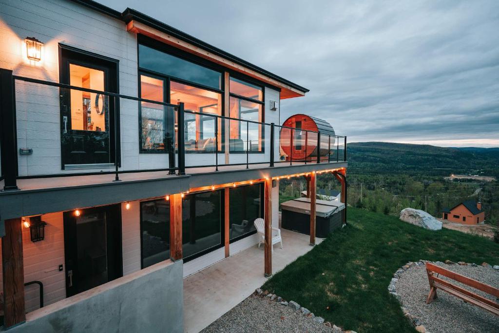 Balkón nebo terasa v ubytování Ski Chalet with Spa - Mountain - La Boheme