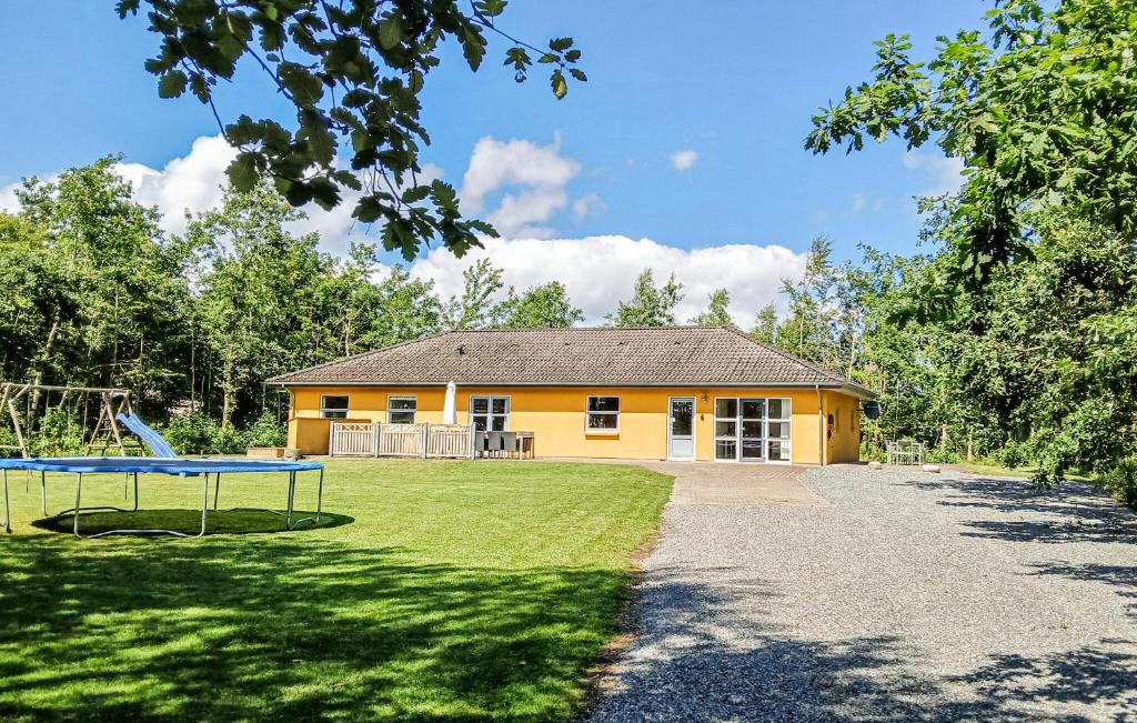 Bygningen som feriehuset ligger i