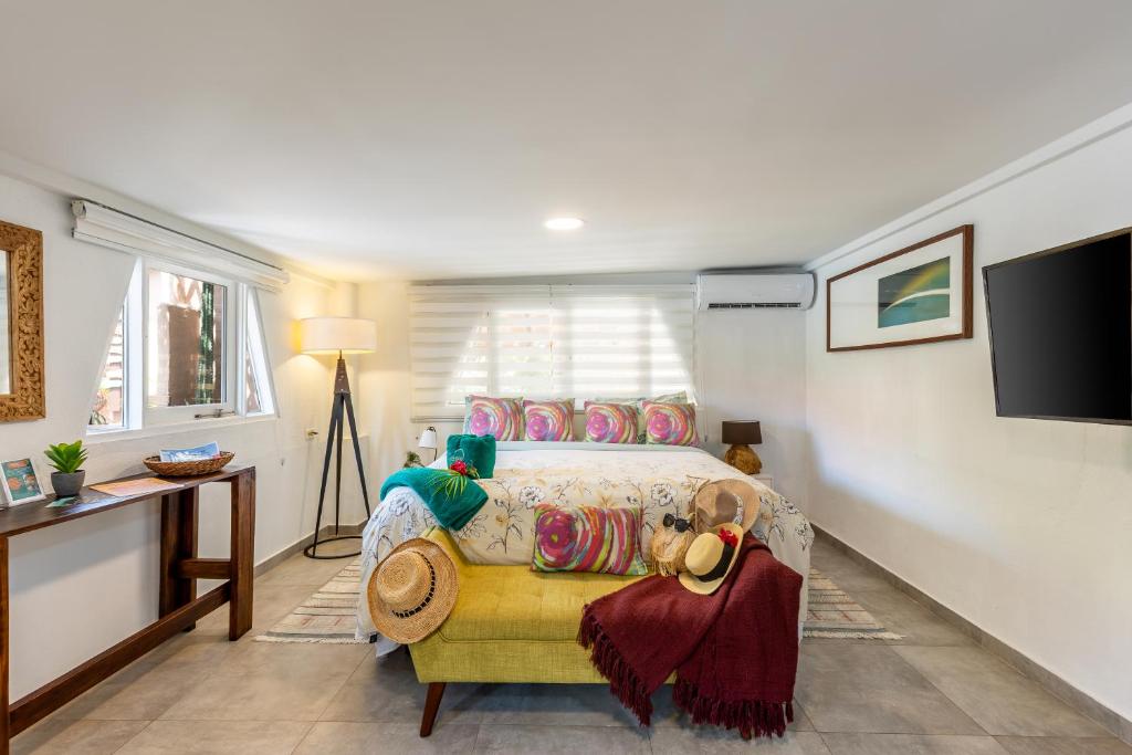 Χώρος καθιστικού στο Casita Baby Beach