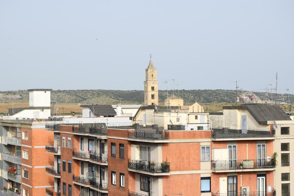 Nespecifikovaný výhled na destinaci Matera nebo výhled na město při pohledu z penzionu