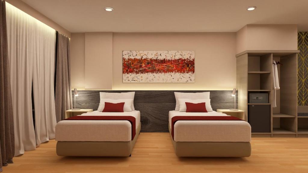 Ramada Suites by Wyndham Asuncion Aeropuerto - ツインルーム（禁煙）