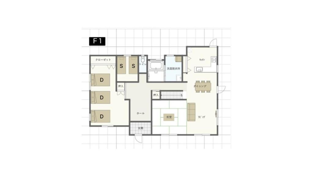 Nasu Aoki FABULOUS HOUSE - Vacation STAY 19555の見取り図または間取り図