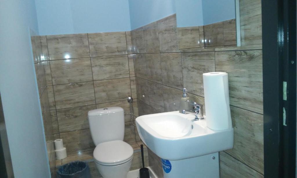 Koupelna v ubytování Hostel Imbir