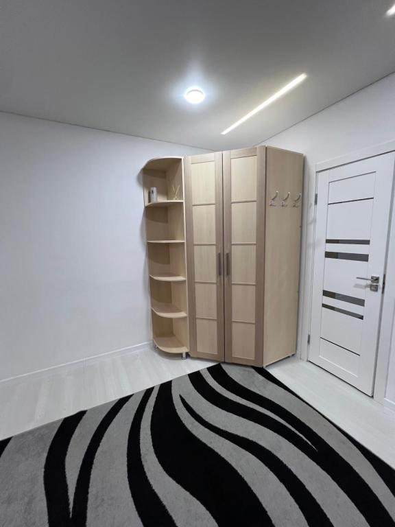 EdineţにあるApartament Edinet-единецのクローゼットとドア付きの部屋