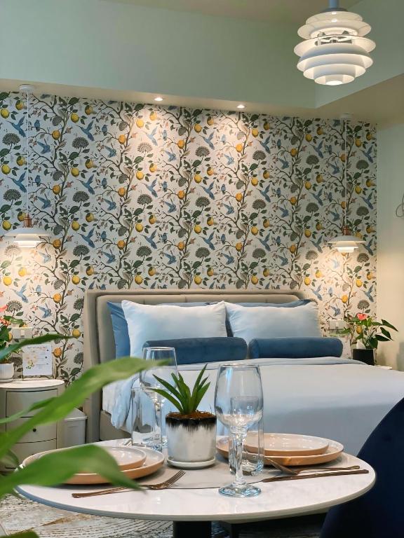 O zonă de relaxare la Chic and modern studio
