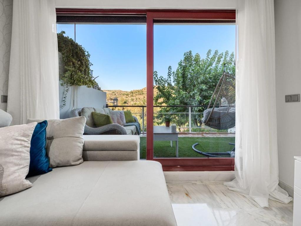Posezení v ubytování Luxury apartament in Benahavis