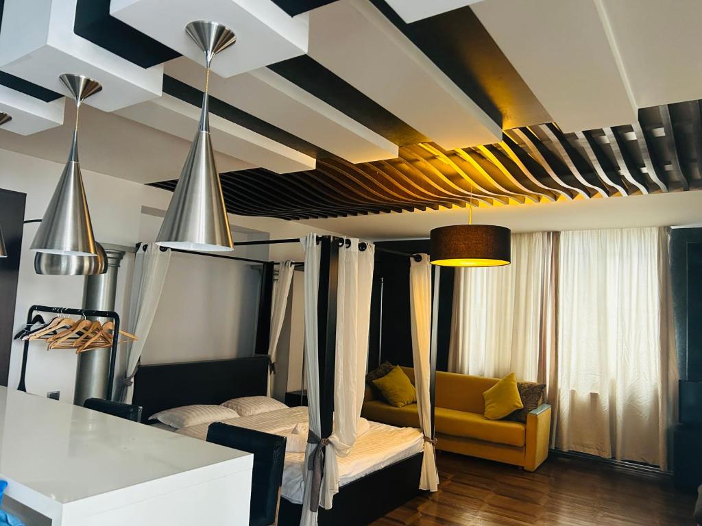Istumisnurk majutusasutuses Porta Hostel