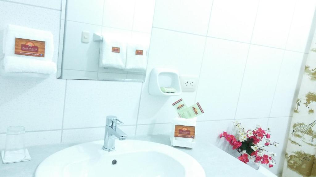Koupelna v ubytování Amazonia Siu Hostal