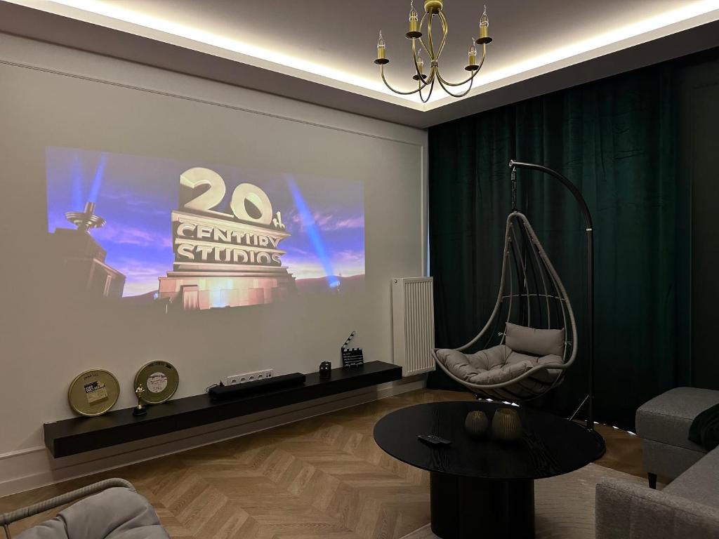 Posezení v ubytování Apartament Filmowy za Ratuszem