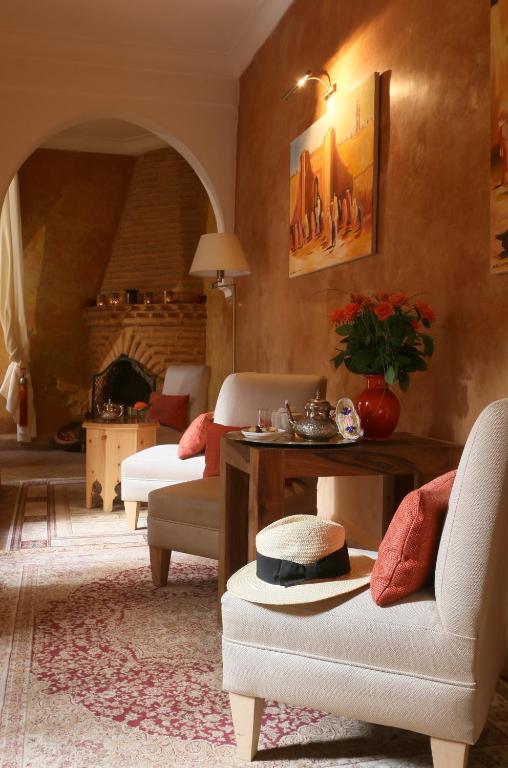 Posezení v ubytování Riad Dar Elma And Spa