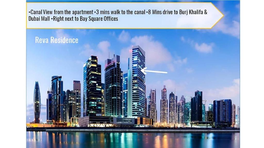 Linna Dubai üldine vaade või majutusasutusest Business Bay Gem1 Bd Apt With Scenic Canal Views pildistatud vaade