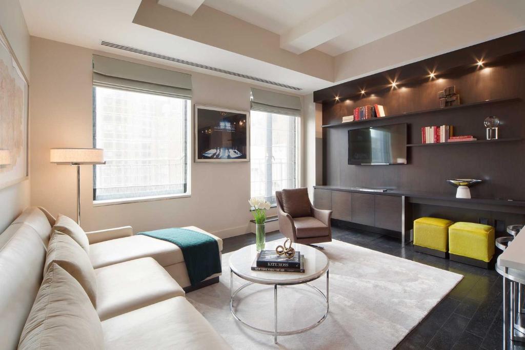 Χώρος καθιστικού στο Elegant Residence at Marmara Park Avenue