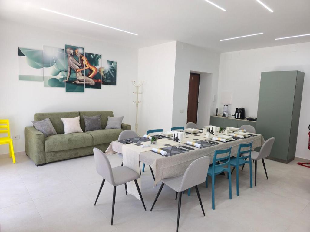 Χώρος καθιστικού στο Casa Ginevra Lusso fronte mare con posto auto