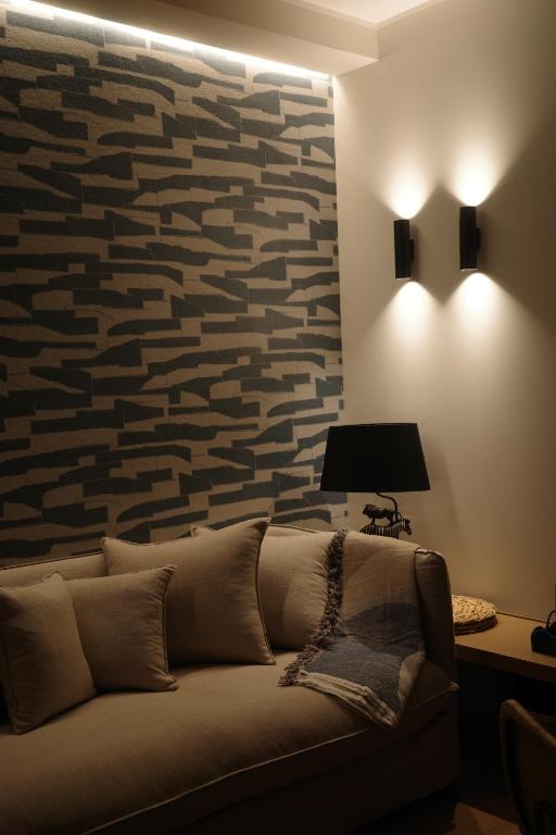 Posezení v ubytování À la plage B