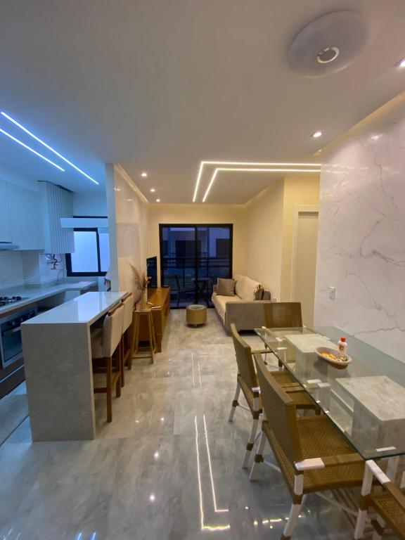 Dapur atau dapur kecil di Orla do Luquinhas - Recreio dos Bandeirantes