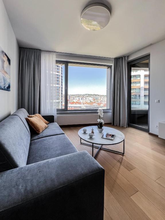 Illustration of City View Apartments With Covered Parking