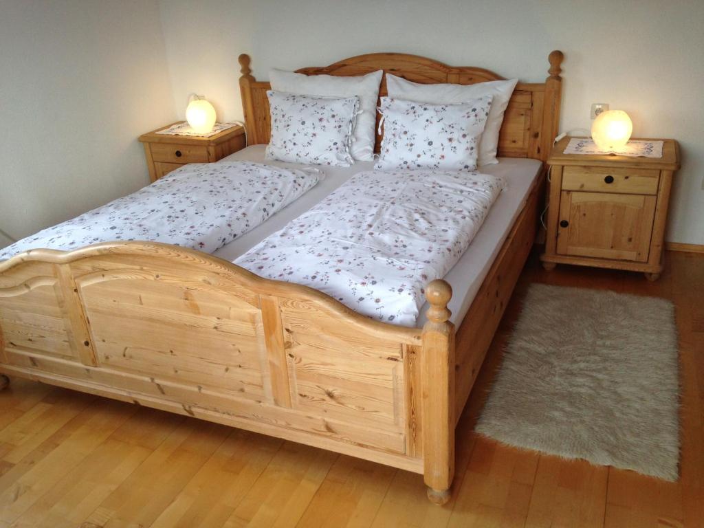 Postel nebo postele na pokoji v ubytování Haus Werner