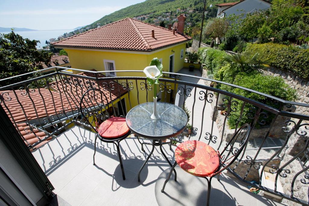 Balkón alebo terasa v ubytovaní Apartmani Ve-Ro