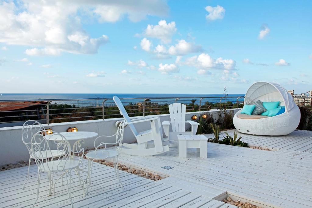 Balkón nebo terasa v ubytování Shalom Hotel & Relax - an Atlas Boutique Hotel