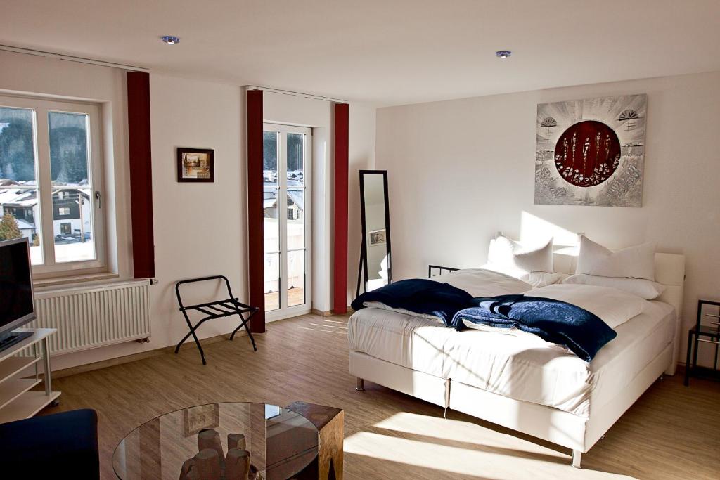 Posezení v ubytování Hotel Garni Ammergauer Hof